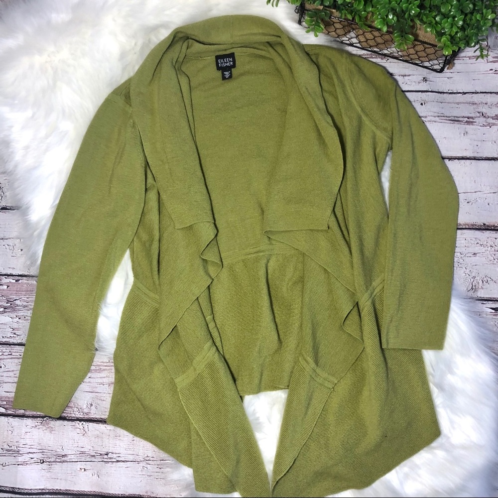 Eileen Fisher | 100% Merino Wool Open Cardigan